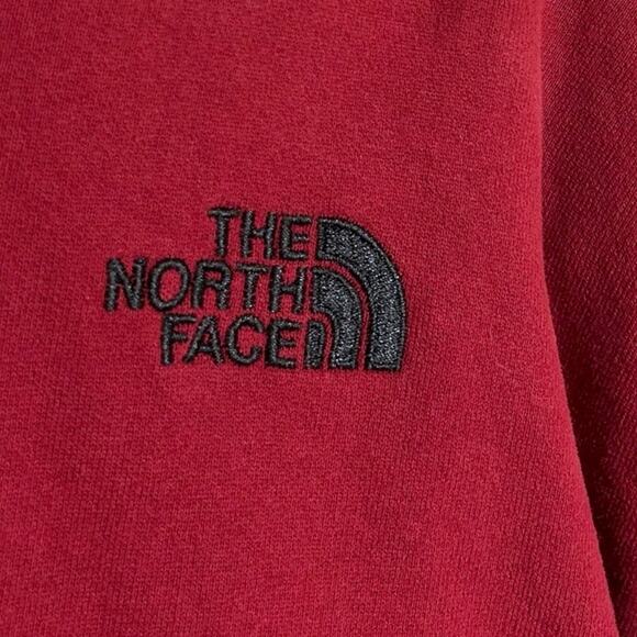 The North Face Men’s Half Dome Full Zip Hoodie XL Red Classic Cotton Heavyweight - Picture 4 of 7
